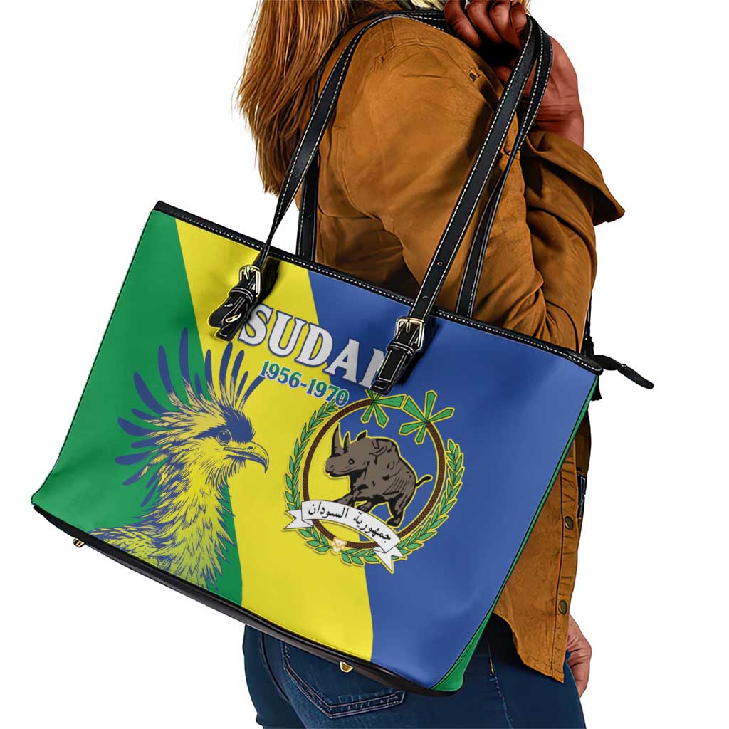 Personalized Sudan Leather Tote Bag Coat Of Arms 1956-1970