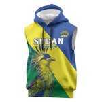 Personalized Sudan Sleeveless Hoodie Coat Of Arms 1956-1970 - African Pride