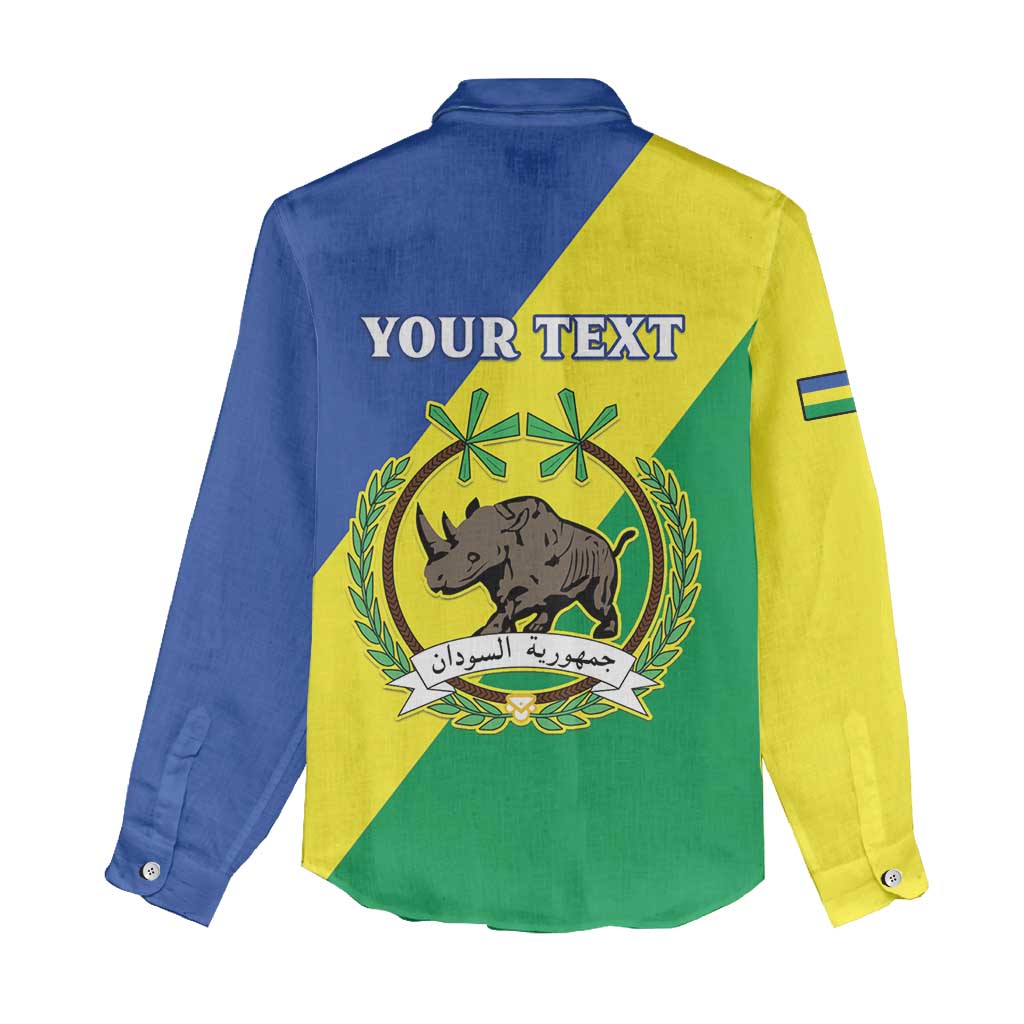 Personalized Sudan Women Casual Shirt Coat Of Arms 1956-1970