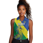 Personalized Sudan Women Sleeveless Polo Shirt Coat Of Arms 1956-1970