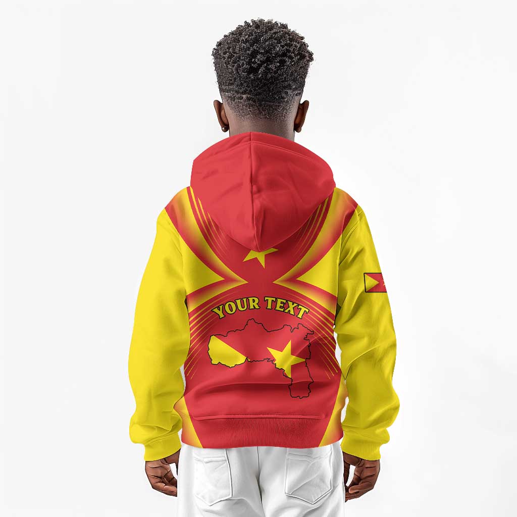 Personalized Tigray Region Kid Hoodie Coat Of Arms With Tigray Map