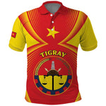 Personalized Tigray Region Polo Shirt Coat Of Arms With Tigray Map