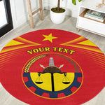 Personalized Tigray Region Round Carpet Coat Of Arms With Tigray Map