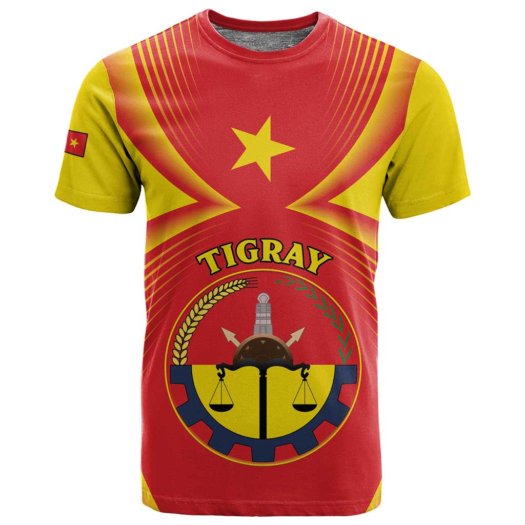 Personalized Tigray Region T shirt Coat Of Arms With Tigray Map