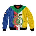 Comoros Coat Of Arms Flag Style Bomber Jacket