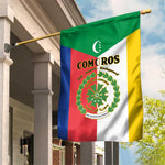 Comoros Coat Of Arms Flag Style Garden Flag