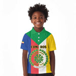 Comoros Coat Of Arms Flag Style Kid Polo Shirt