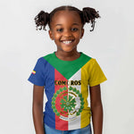 Comoros Coat Of Arms Flag Style Kid T shirt
