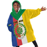 Comoros Coat Of Arms Flag Style Kid Wearable Blanket Hoodie