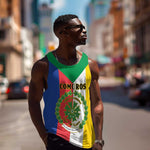 Comoros Coat Of Arms Flag Style Men Tank Top