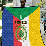 Comoros Coat Of Arms Flag Style Quilt