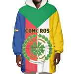 Comoros Coat Of Arms Flag Style Wearable Blanket Hoodie