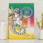 Comoros Canvas Wall Art Mongoose Lemur With Ylang Ylang