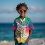 Comoros Kid Hawaiian Shirt Mongoose Lemur With Ylang Ylang