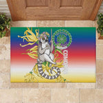 Comoros Rubber Doormat Mongoose Lemur With Ylang Ylang