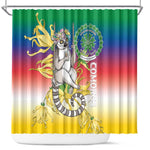 Comoros Shower Curtain Mongoose Lemur With Ylang Ylang