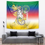 Comoros Tapestry Mongoose Lemur With Ylang Ylang