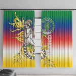 Comoros Window Curtain Mongoose Lemur With Ylang Ylang