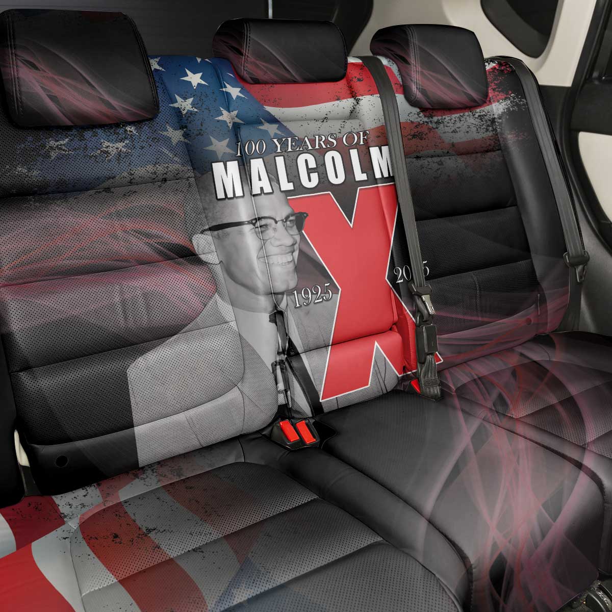 100 Years of Malcolm X Back Car Seat Cover His Legacy for Black