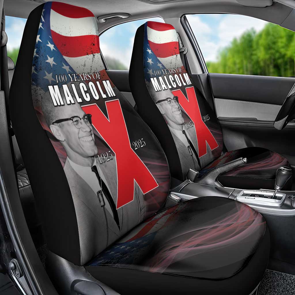 100 Years of Malcolm X Car Seat Cover His Legacy for Black