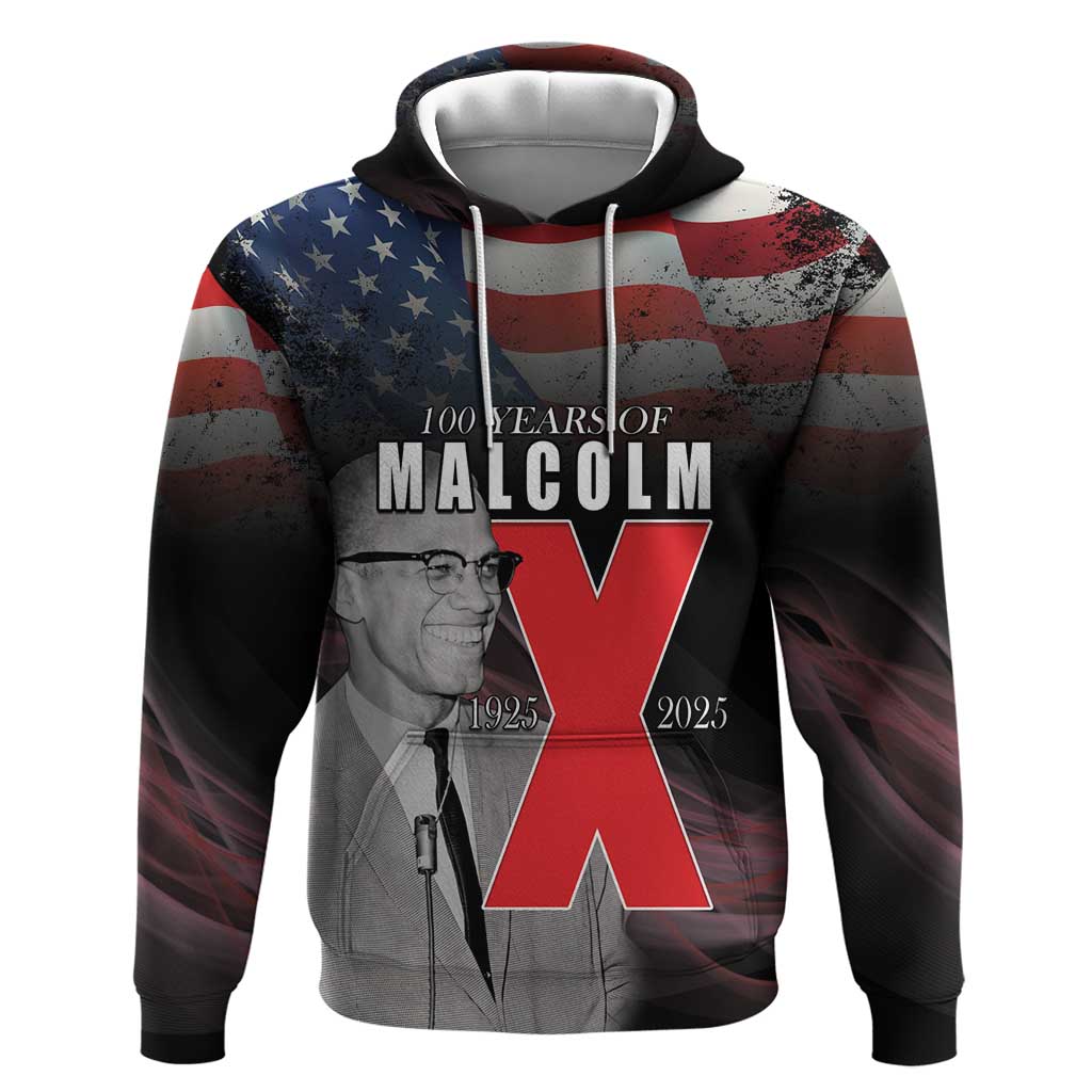 100 Years of Malcolm X Hoodie His Legacy for Black