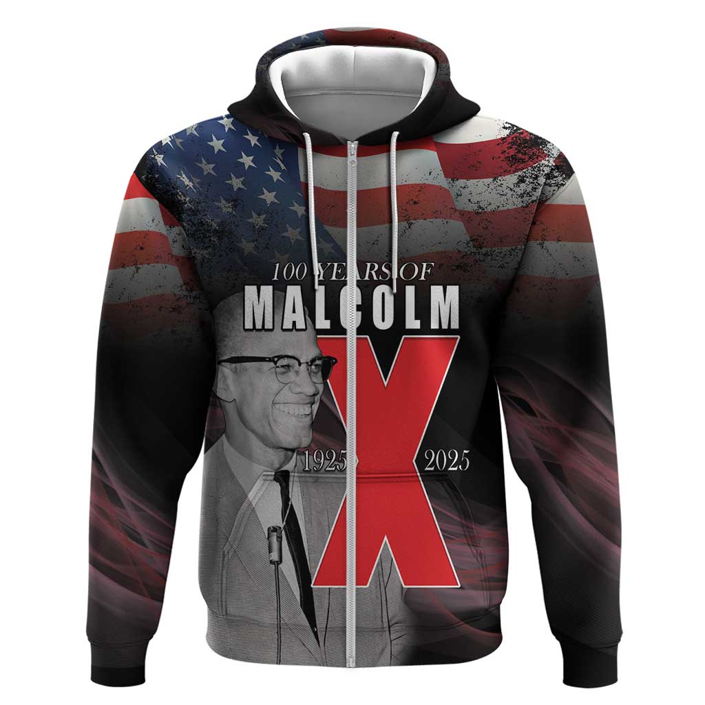 100 Years of Malcolm X Hoodie His Legacy for Black