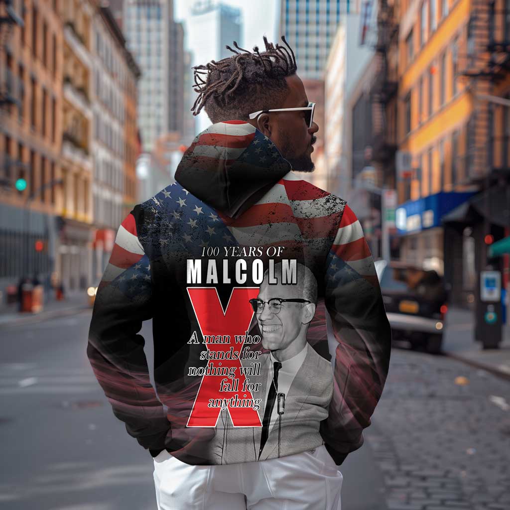 100 Years of Malcolm X Hoodie His Legacy for Black