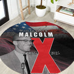 100 Years of Malcolm X Round Carpet His Legacy for Black