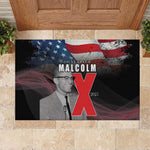 100 Years of Malcolm X Rubber Doormat His Legacy for Black