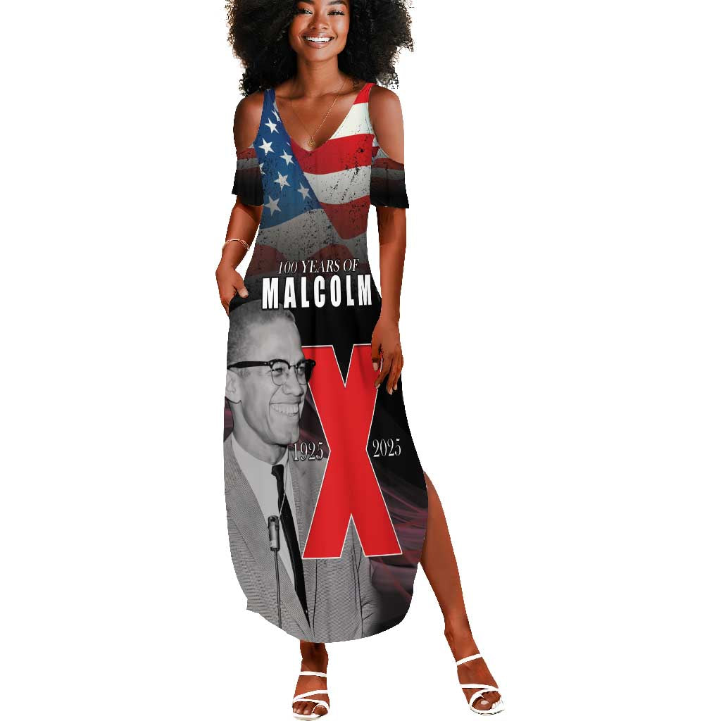100 Years of Malcolm X Summer Maxi Dress His Legacy for Black