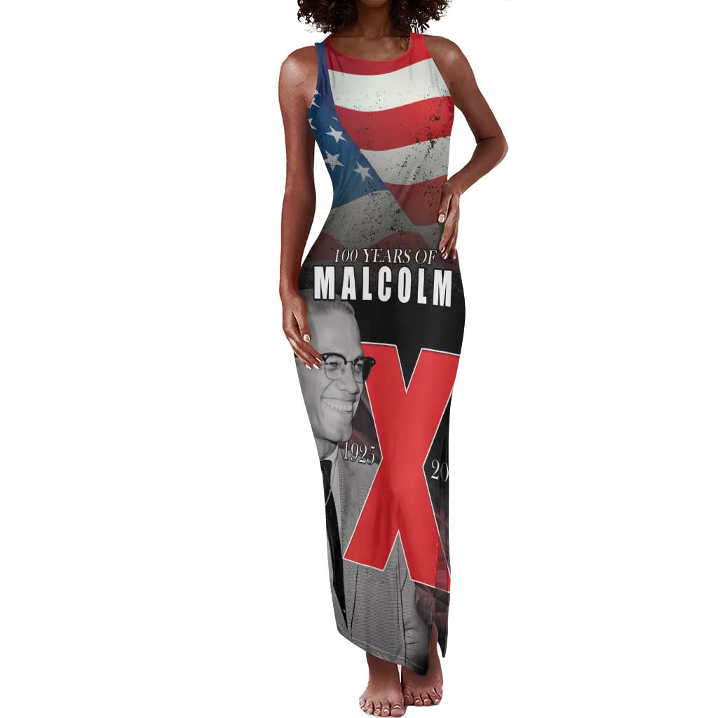 100 Years of Malcolm X Tank Maxi Dress His Legacy for Black