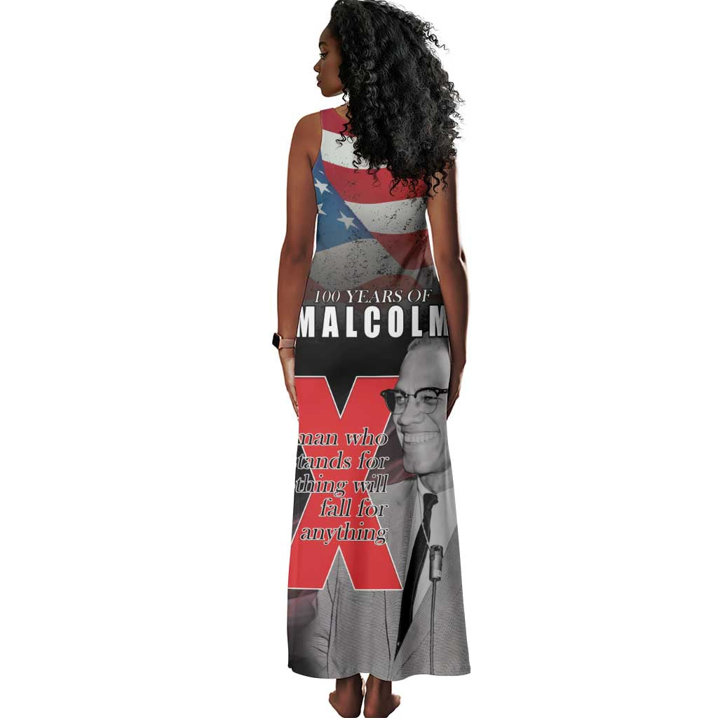 100 Years of Malcolm X Tank Maxi Dress His Legacy for Black