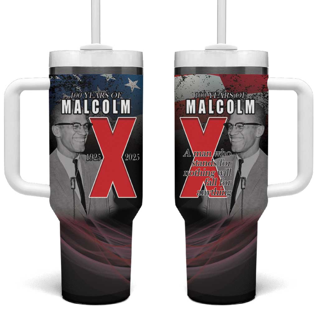 100 Years of Malcolm X Tumbler With Handle His Legacy for Black