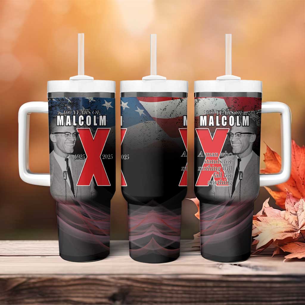 100 Years of Malcolm X Tumbler With Handle His Legacy for Black