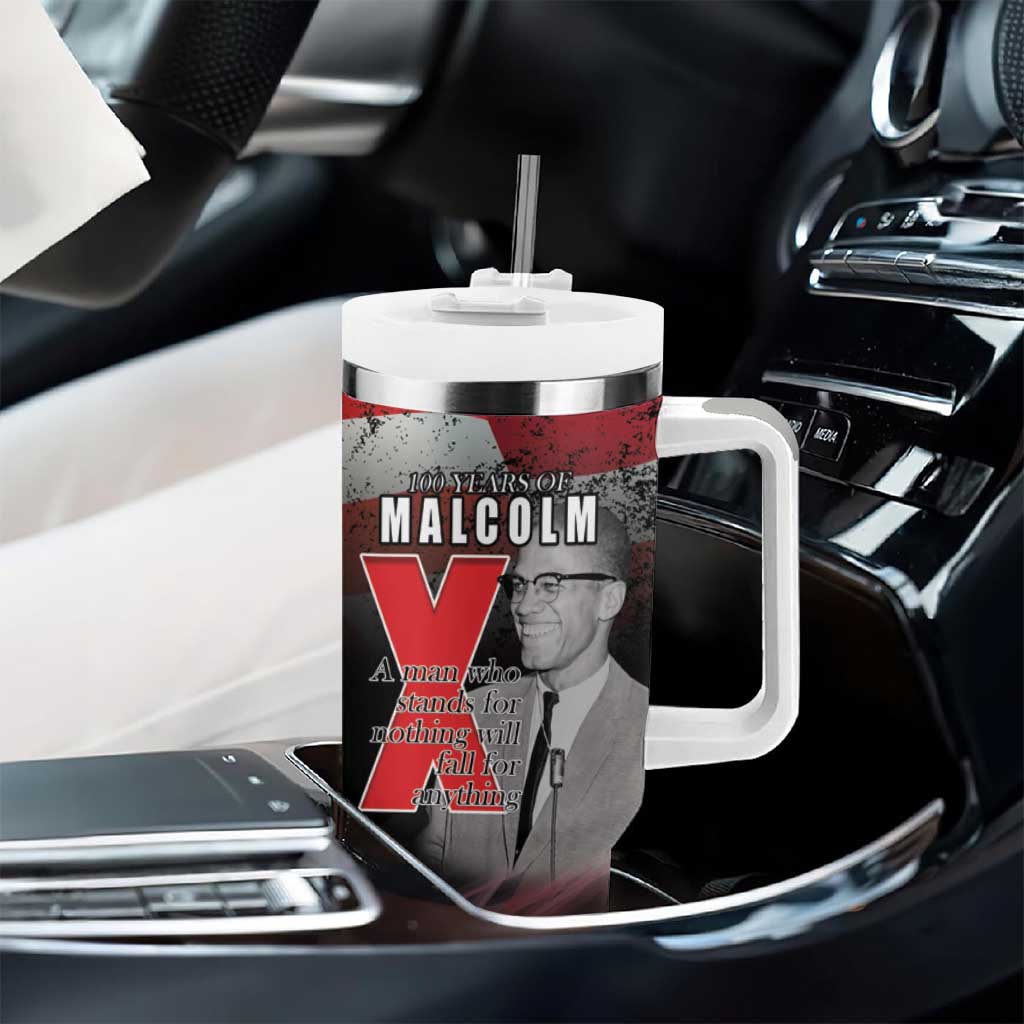 100 Years of Malcolm X Tumbler With Handle His Legacy for Black