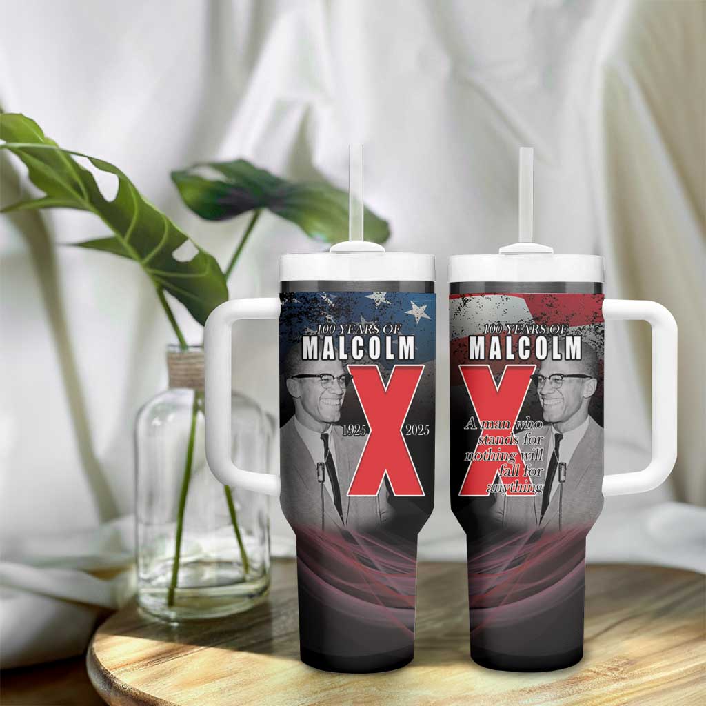 100 Years of Malcolm X Tumbler With Handle His Legacy for Black
