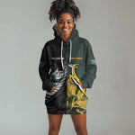 New Zealand vs South Africa Rugby Custom Hoodie Dress Maori - African Pattern
