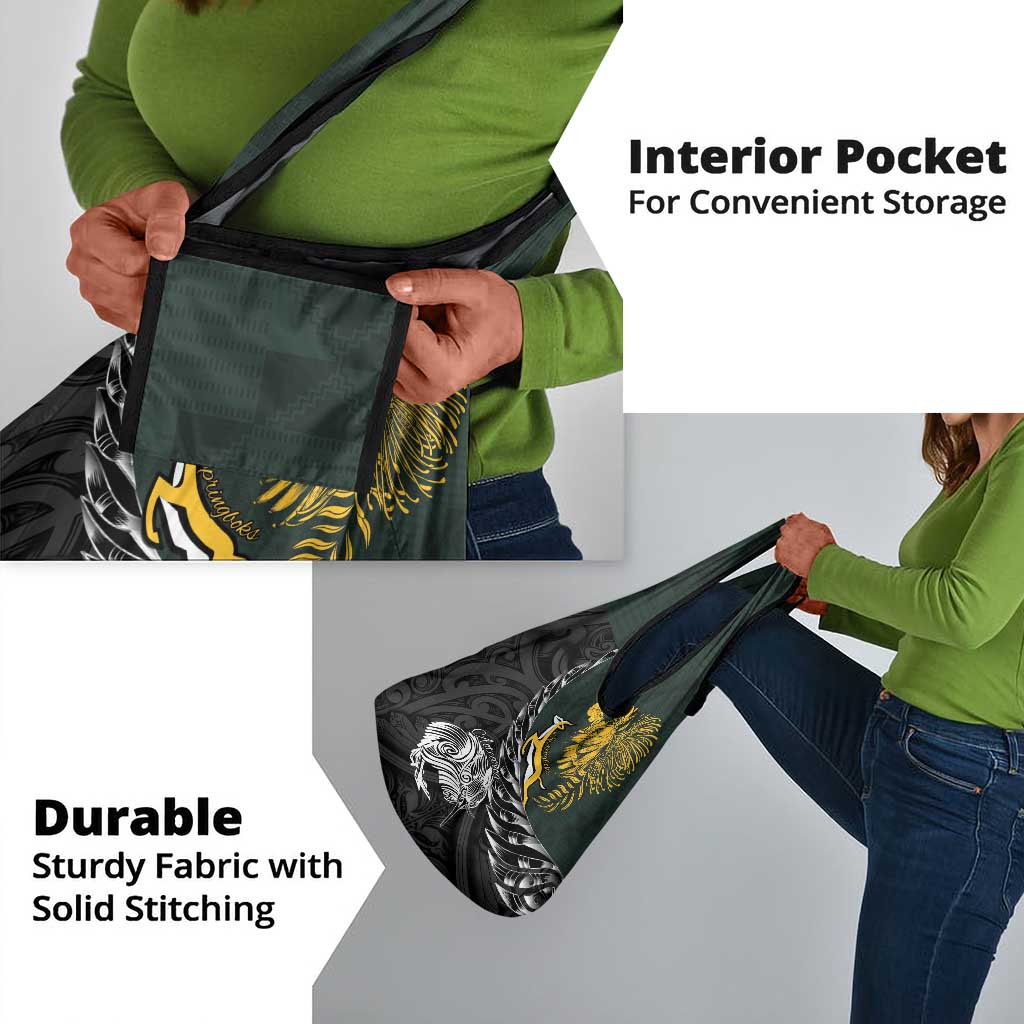 New Zealand vs South Africa Rugby Grocery Bag Maori Kiwi With Springboks