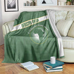 African Union Day Blanket Emblem With Kente Pattern - African Pride