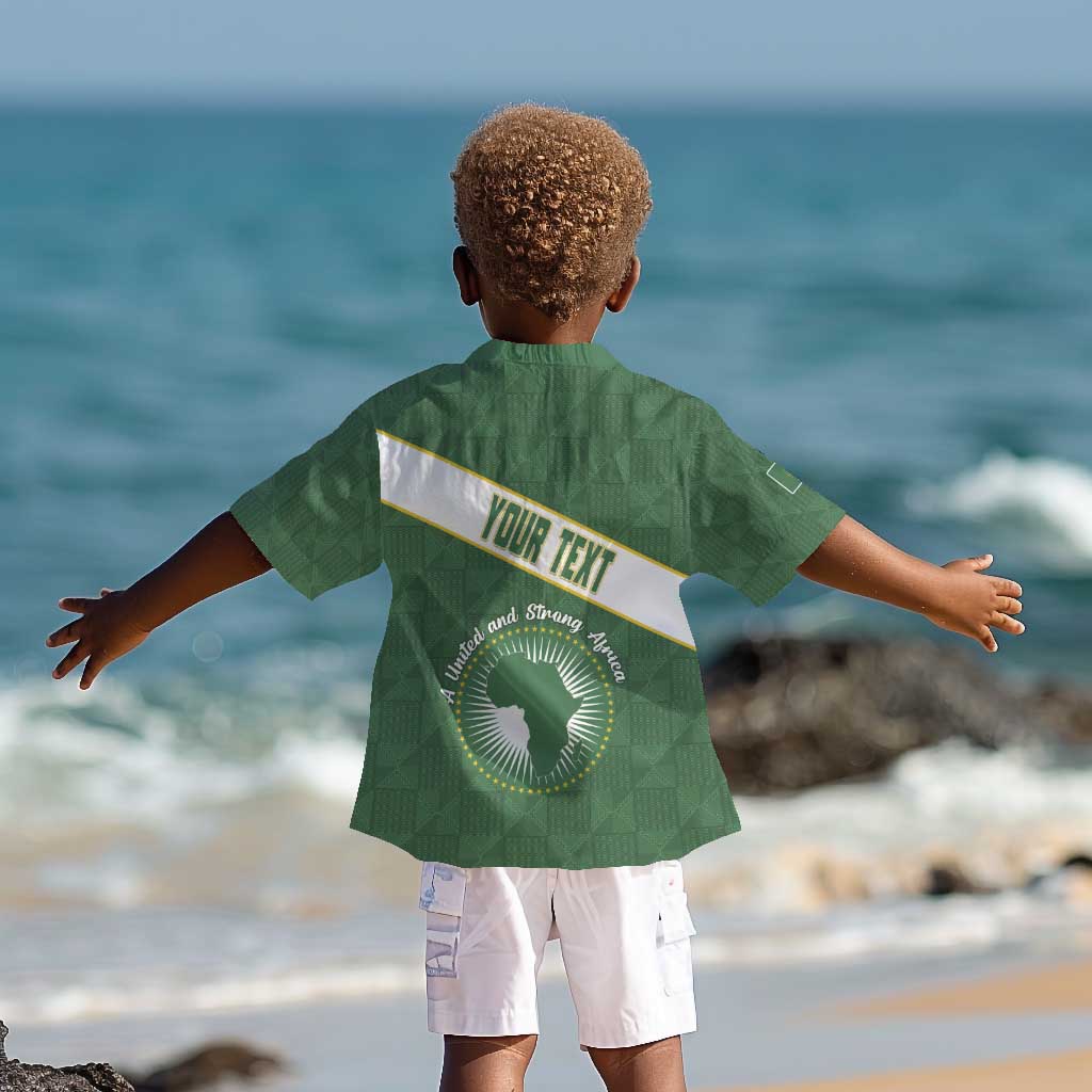 Personalized African Union Day Kid Hawaiian Shirt Emblem With Kente Pattern - African Pride