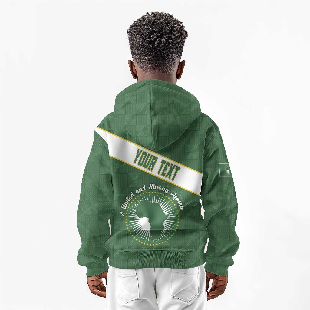 Personalized African Union Day Kid Hoodie Emblem With Kente Pattern - African Pride
