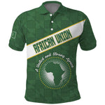 Personalized African Union Day Polo Shirt Emblem With Kente Pattern - African Pride