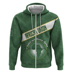 Personalized African Union Day Zip Hoodie Emblem With Kente Pattern - African Pride