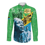 Tanzania Julius Nyerere Long Sleeve Button Shirt One Nation - One People - African Pride