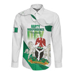Nigeria Personalized Long Sleeve Button Shirt Happy Independence Day - African Pride