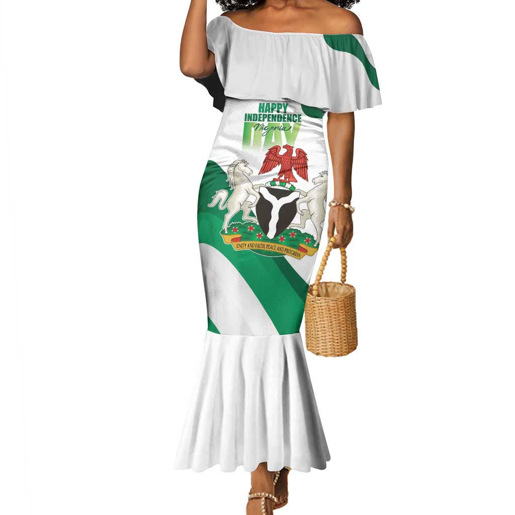 Nigeria Personalized Mermaid Dress Happy Independence Day - African Pride