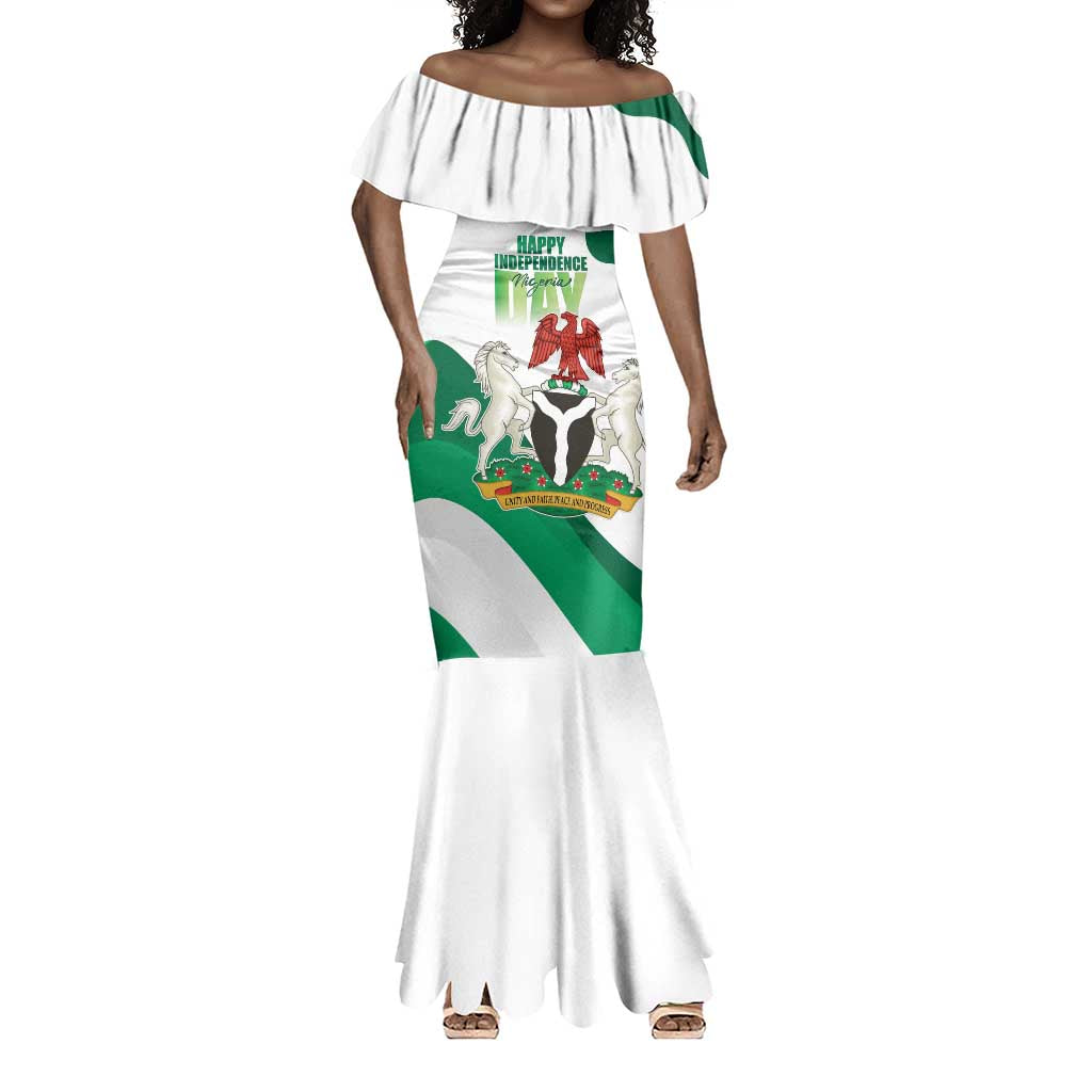 Nigeria Personalized Mermaid Dress Happy Independence Day - African Pride