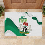 Nigeria Rubber Doormat Happy Independence Day - African Pride