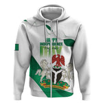 Nigeria Personalized Zip Hoodie Happy Independence Day - African Pride