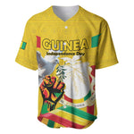 Guinea Personalized Baseball Jersey Happy Independence Day - African Pride